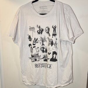 White Beetlejuice Graphic T-Shirt